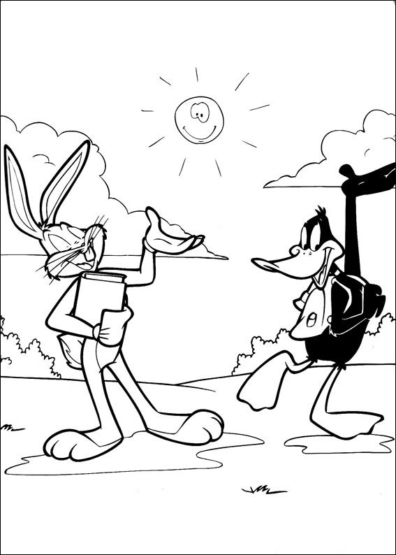 Bugs Bunny And Daffy Duck Coloring Page 567x794 Bugs Bunny And Daffy Duck Coloring Page