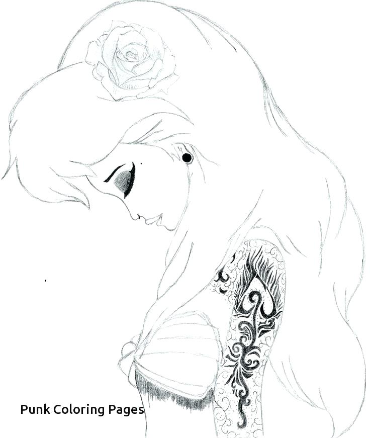 Perfect Punk Coloring Pages Illustration 736x871 Perfect Punk Coloring Pages Illustration