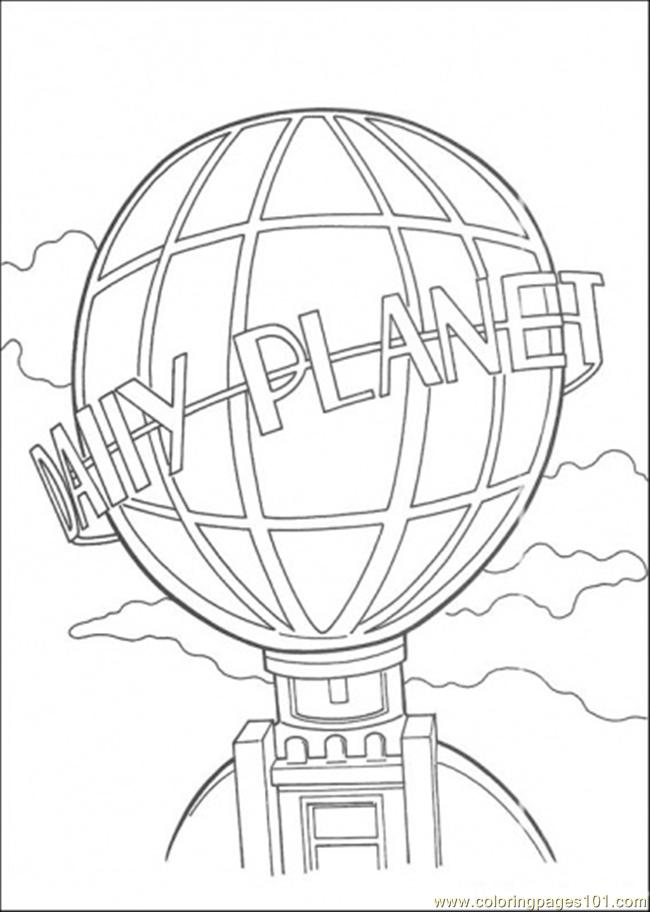 Daily Planet Building Coloring Page 650x912 Daily Planet Building Coloring Page