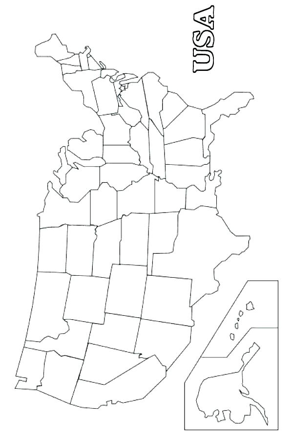 United States Map Coloring Daily Coloring Pages Coloring Page 600x900 United States Map Coloring Daily Coloring Pages Coloring Page