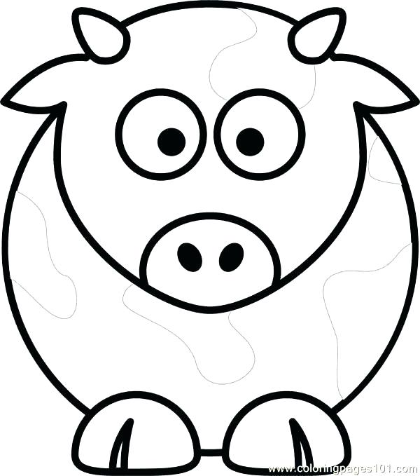 600x679 Cow Coloring Pages Coloring Pictures Of Cows Cow Coloring Page