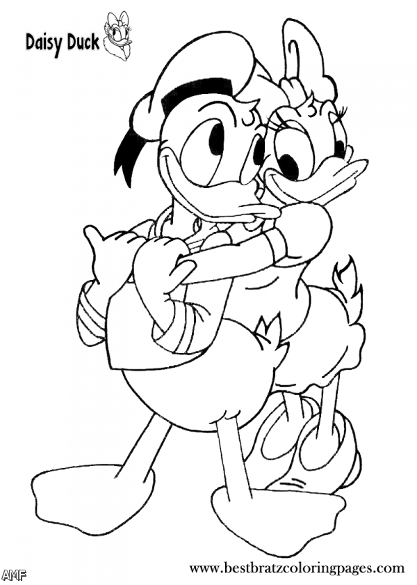 600x840 Daisy And Donald Duck Coloring Pages