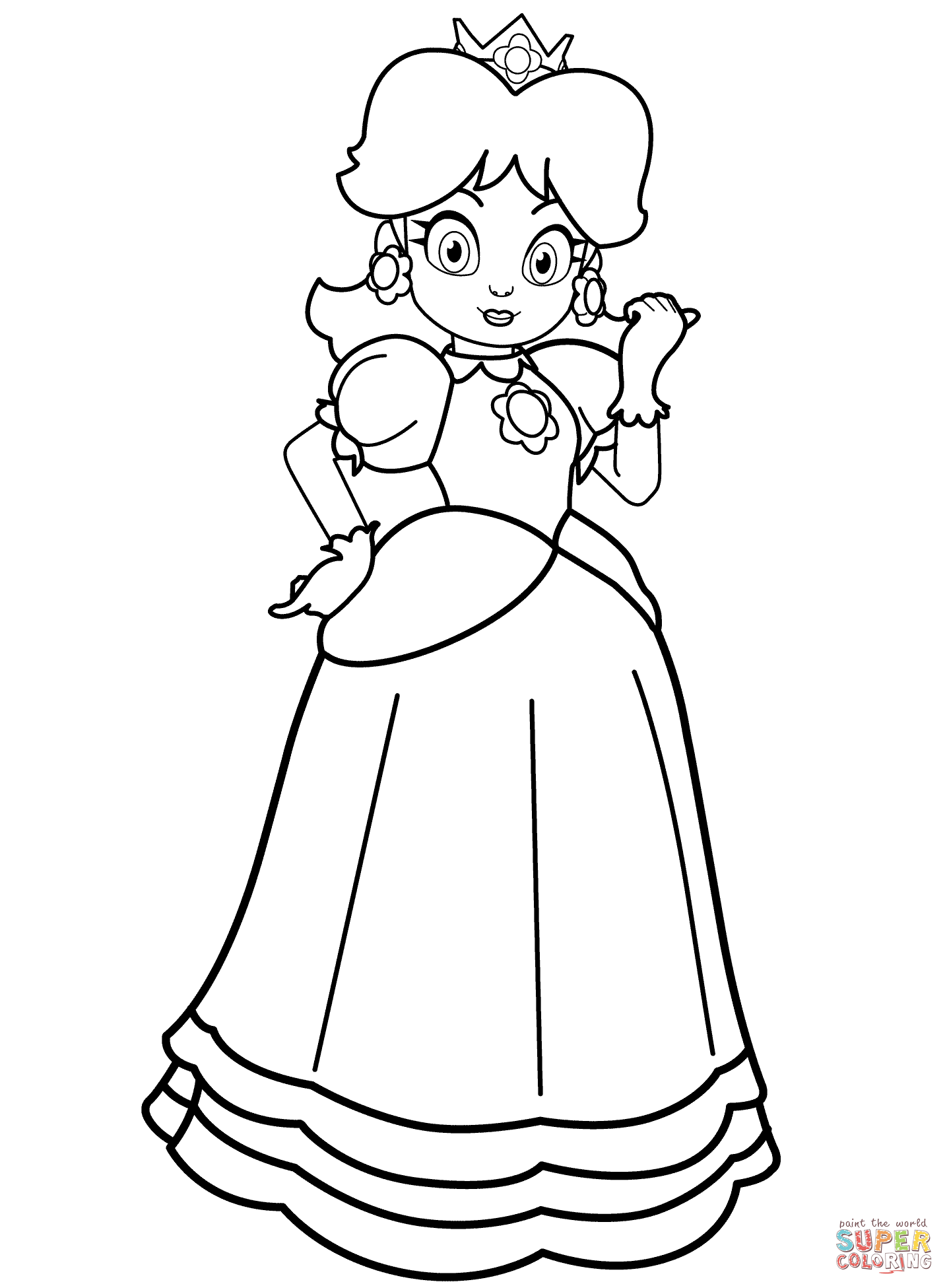 Princess Daisy Coloring Page Free Printable Coloring Pages 1435x1951 Princess Daisy Coloring Page Free Printable Coloring Pages