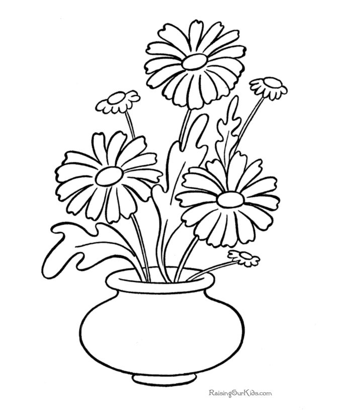 Daisy Coloring Pages To Print at GetColorings.com | Free printable ...