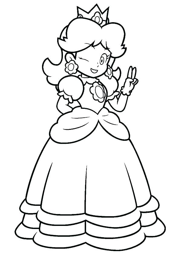 595x842 Daisy Coloring Pages Princess Daisy Coloring Pages Page Free