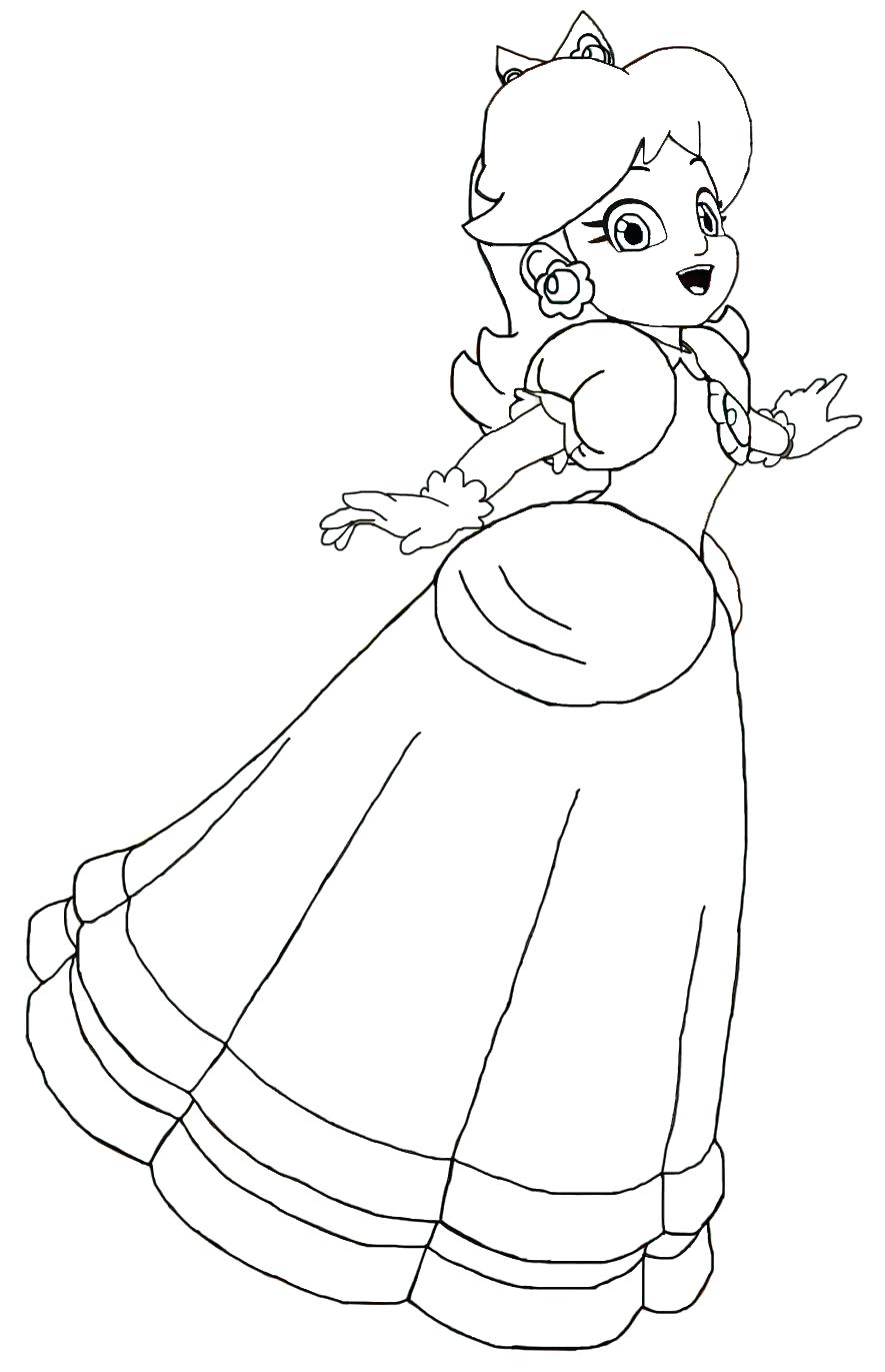 885x1371 Coloring Pages ~ Princess Peach Coloring Pages Terrific Paper
