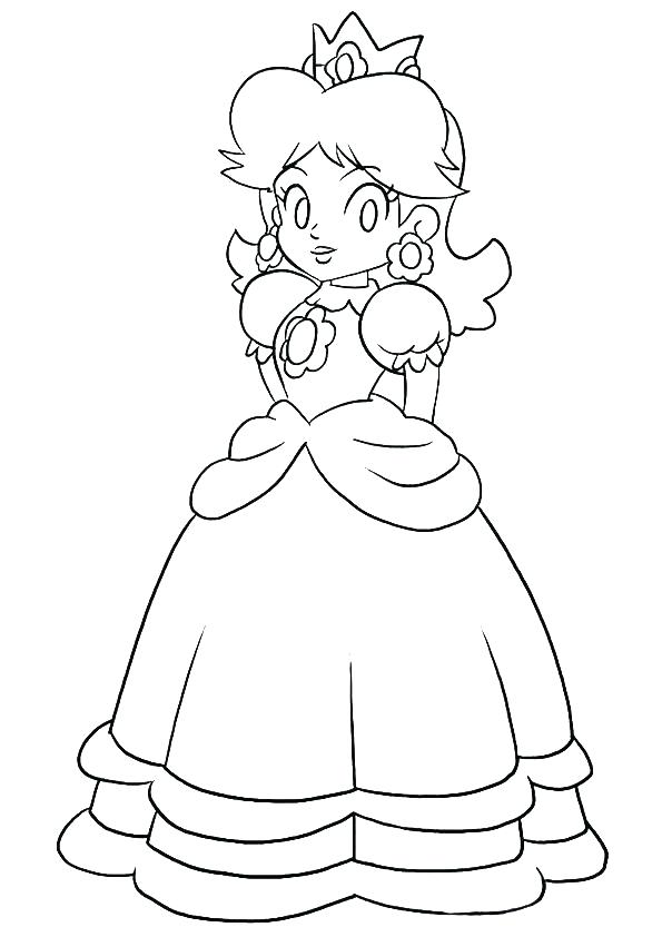 595x842 Daisy Coloring Pages Coloring Pages Princess Peach Princess Peach