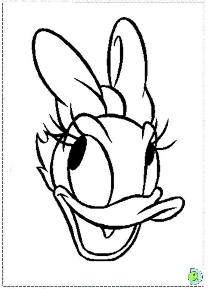 Daisy Duck Face And Bold Outline Sketches For Kids Coloring Pages 691x960 Daisy Duck Face And Bold Outline Sketches For Kids Coloring Pages