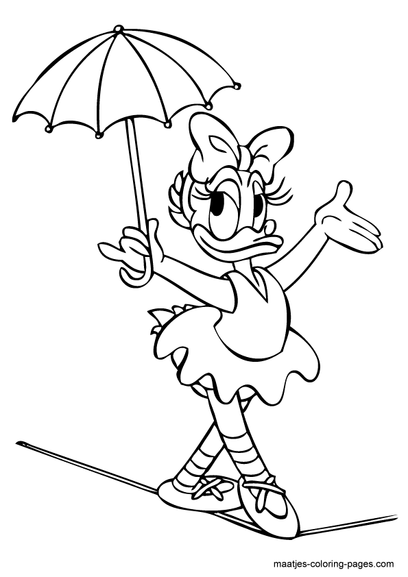 Daisy Coloring Page R's 2nd Bday Daisy Duck 595x842 Daisy Coloring Page R's 2nd Bday Daisy Duck