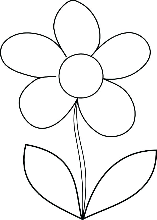 600x840 Big Coloring Page Free Flowers Coloring Pages Big Flower Coloring