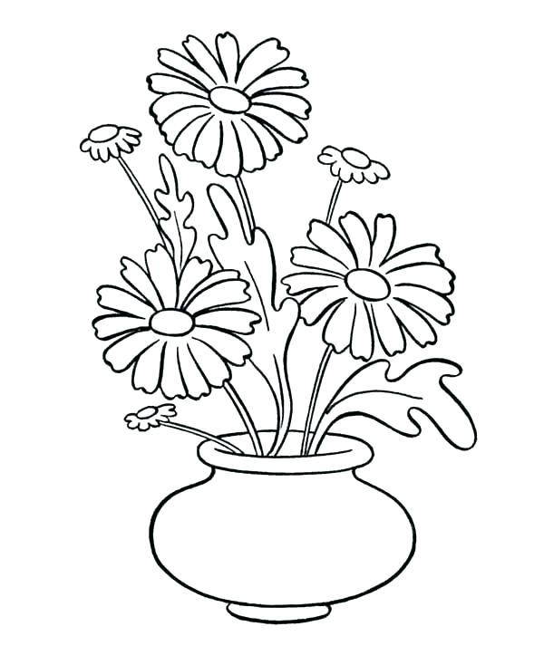 600x734 Daisy Flower Coloring Pages Print Out Coloring Pages Flowers
