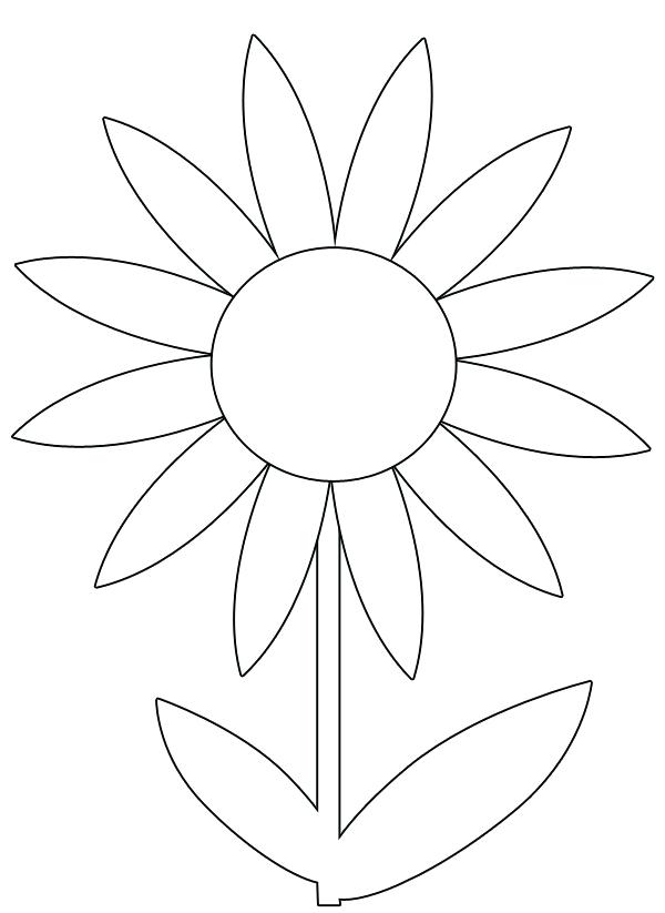600x823 Flower Printable Coloring Pages Coloring Pages With Flowers 5 Free