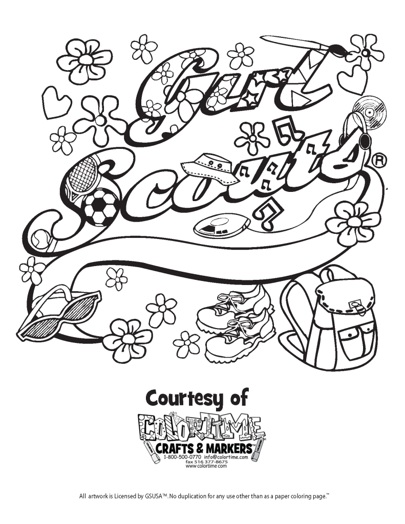 791x1024 Unlimited Daisy Girl Scout Law Coloring Pages Delivered 680