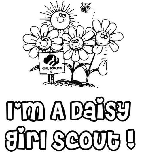 500x545 Free Girl Scout Promise Coloring Page Printable Girl Scout Free