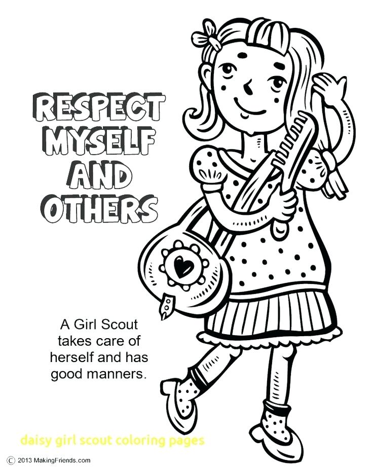 Girl Scout Coloring Pages Or Girl Scout Promise Coloring Page 736x925 Girl Scout Coloring Pages Or Girl Scout Promise Coloring Page