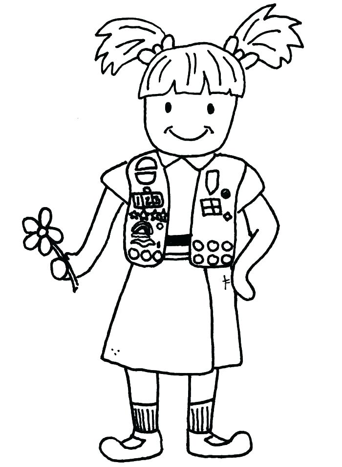 Scout Coloring Pages Girl Scout Cookie Coloring Pages Girl Scouts 700x954 Scout Coloring Pages Girl Scout Cookie Coloring Pages Girl Scouts