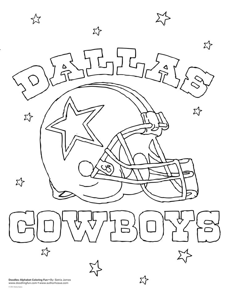 Dallas Cowboys Logo Coloring Page