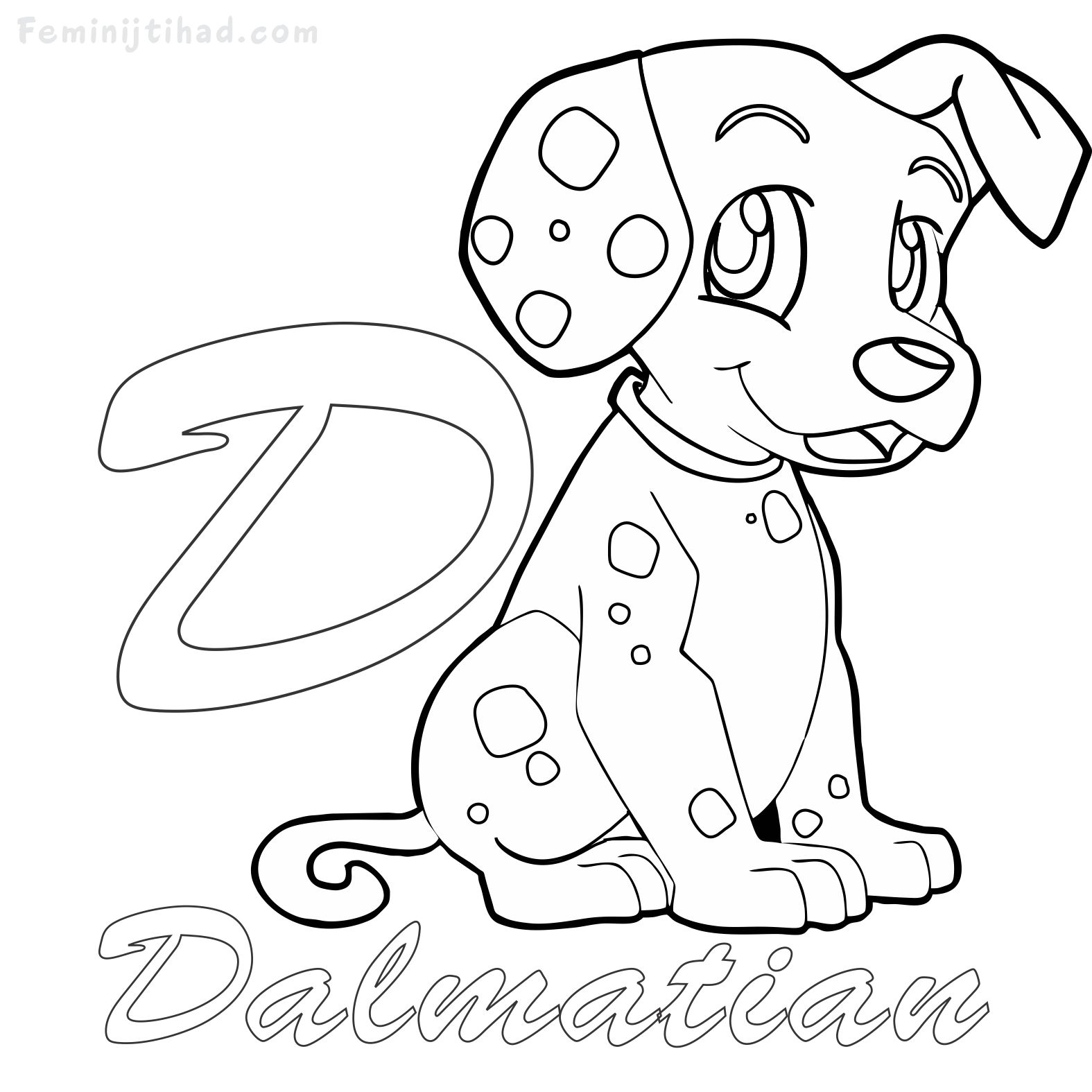 Dalmatian Coloring Pages Free To Print Coloring Pages For Kids 1575x1575 Dalmatian Coloring Pages Free To Print Coloring Pages For Kids