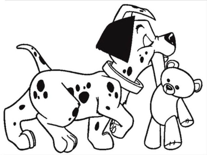 Dalmatian Puppy Coloring Pages For Kids Dalmatian In A Sock 700x525 Dalmatian Puppy Coloring Pages For Kids Dalmatian In A Sock