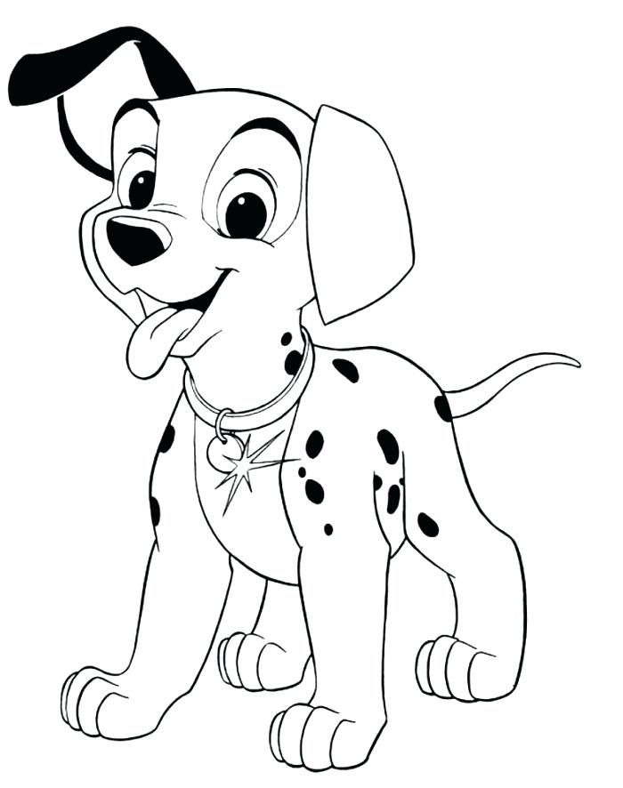 700x886 Dalmatian Coloring Pages Coloring Pages Two Little Dalmatians