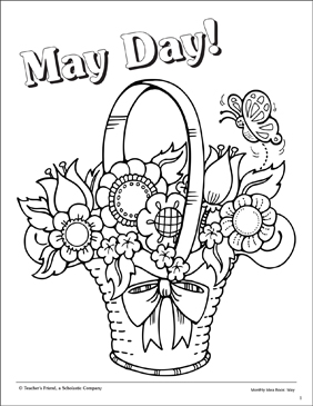 282x365 May Day Coloring Page Printable Coloring Pages