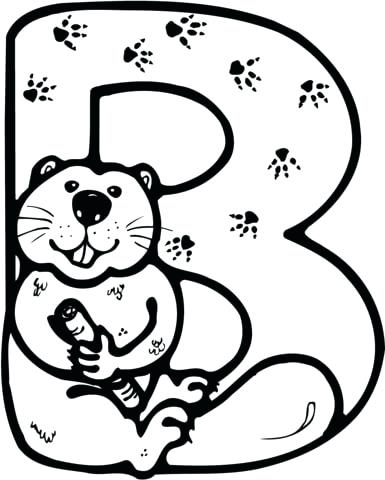 385x480 Beaver Coloring Page Click To See Printable Version Of Letter B Is