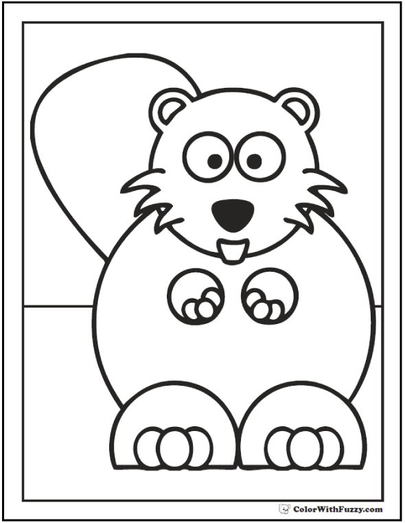 590x762 Beaver Coloring Pages Beaver Dams And Habitat