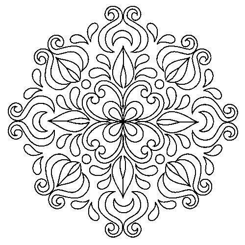 500x500 Pin By Angel Hardy On Color Pages ~ Flowers Mandala