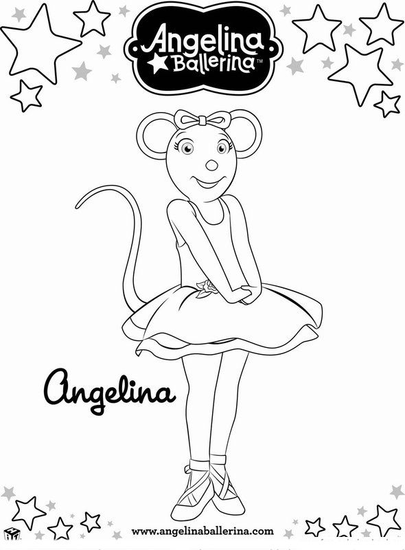590x800 Angelina Ballerina Coloring Pages 5 Maddie Bday