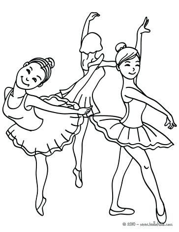 364x470 Dance Coloring Page Group Of Young Ballet Dancers Coloring Page