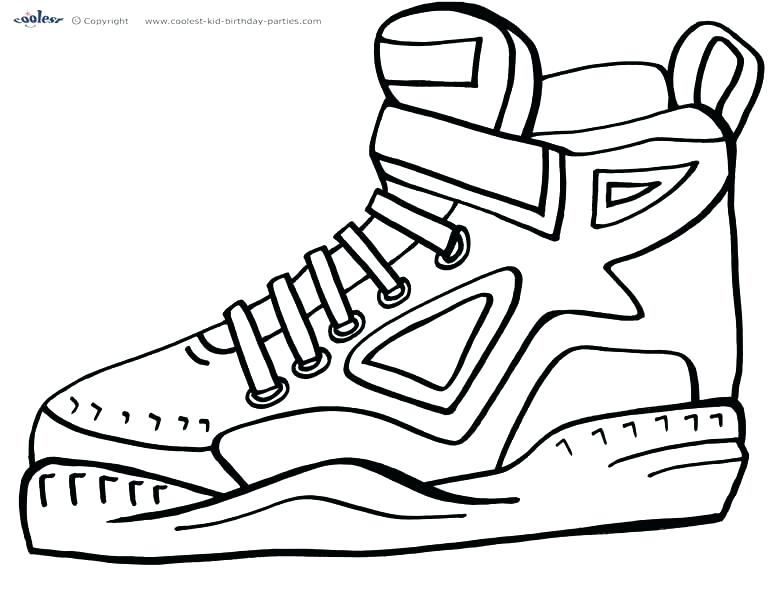 777x600 Dance Shoes Colouring Pages Basketball Color Page Coloring