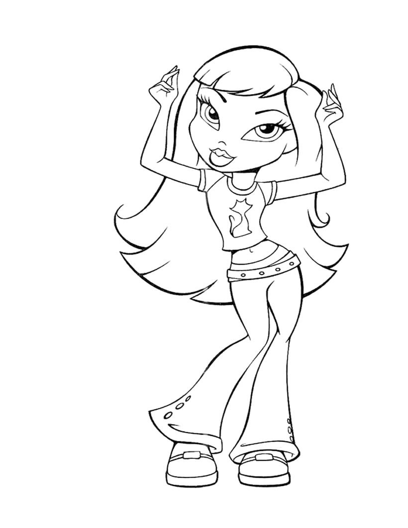 Bratz Coloring Pages 820x1060 Bratz Coloring Pages