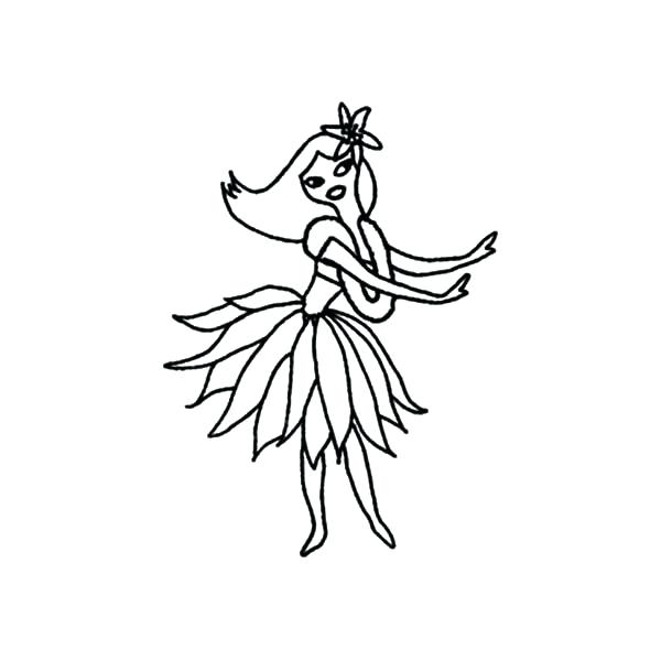 Hula Girl Coloring Page Hula Girl Dancing At The Beach Coloring 600x600 Hula Girl Coloring Page Hula Girl Dancing At The Beach Coloring