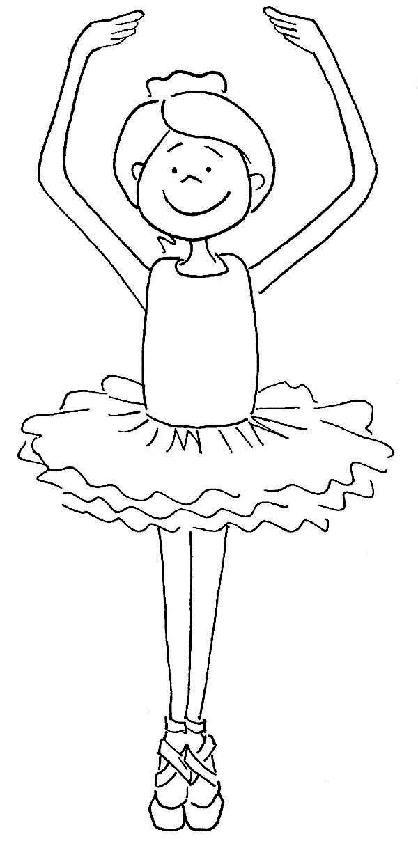 Ballerina, Cute Ballerina Girl Coloring Page Dance 600x1218 Ballerina, Cute Ballerina Girl Coloring Page Dance