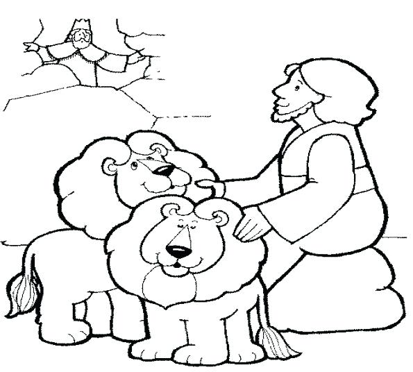 Daniel And The Lions Den Coloring Pages Free at GetColorings.com | Free ...