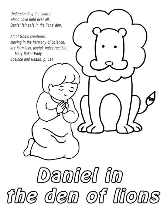 Daniel And The Lions Den Coloring Pages Free at GetColorings.com | Free ...