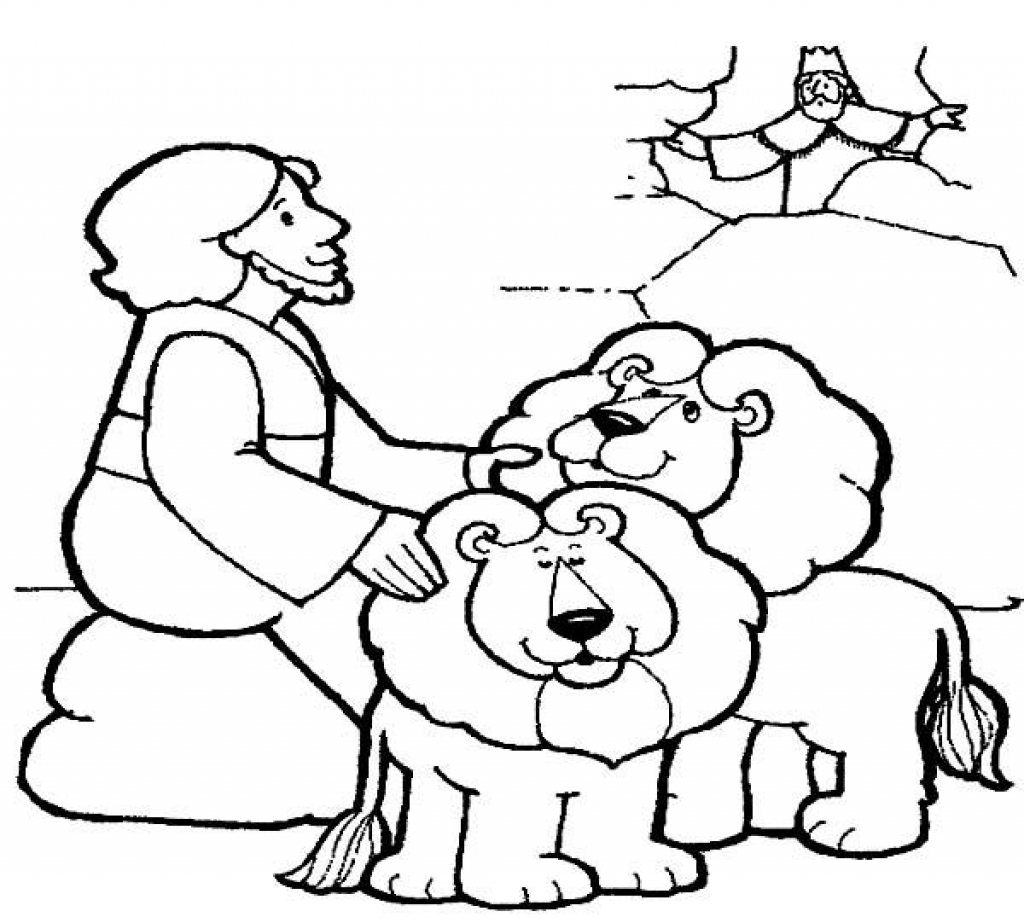 Useful Coloring Page Of Daniel In The Lion S D 1024x923 Useful Coloring Page Of Daniel In The Lion S D