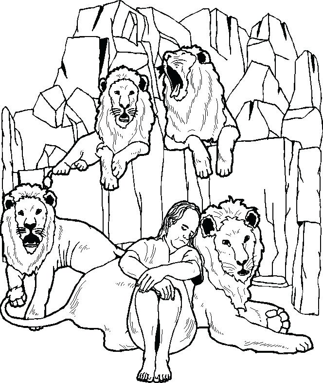 Daniel And The Lions Den Coloring Page Free Also House Of Hugs 664x786 Daniel And The Lions Den Coloring Page Free Also House Of Hugs