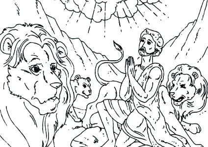 Daniel Coloring Pages Coloring Pages And The Lions Den Coloring 424x300 Daniel Coloring Pages Coloring Pages And The Lions Den Coloring