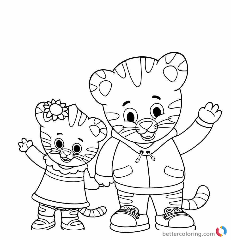Daniel Tiger Coloring Pages 962x1000 Daniel Tiger Coloring Pages