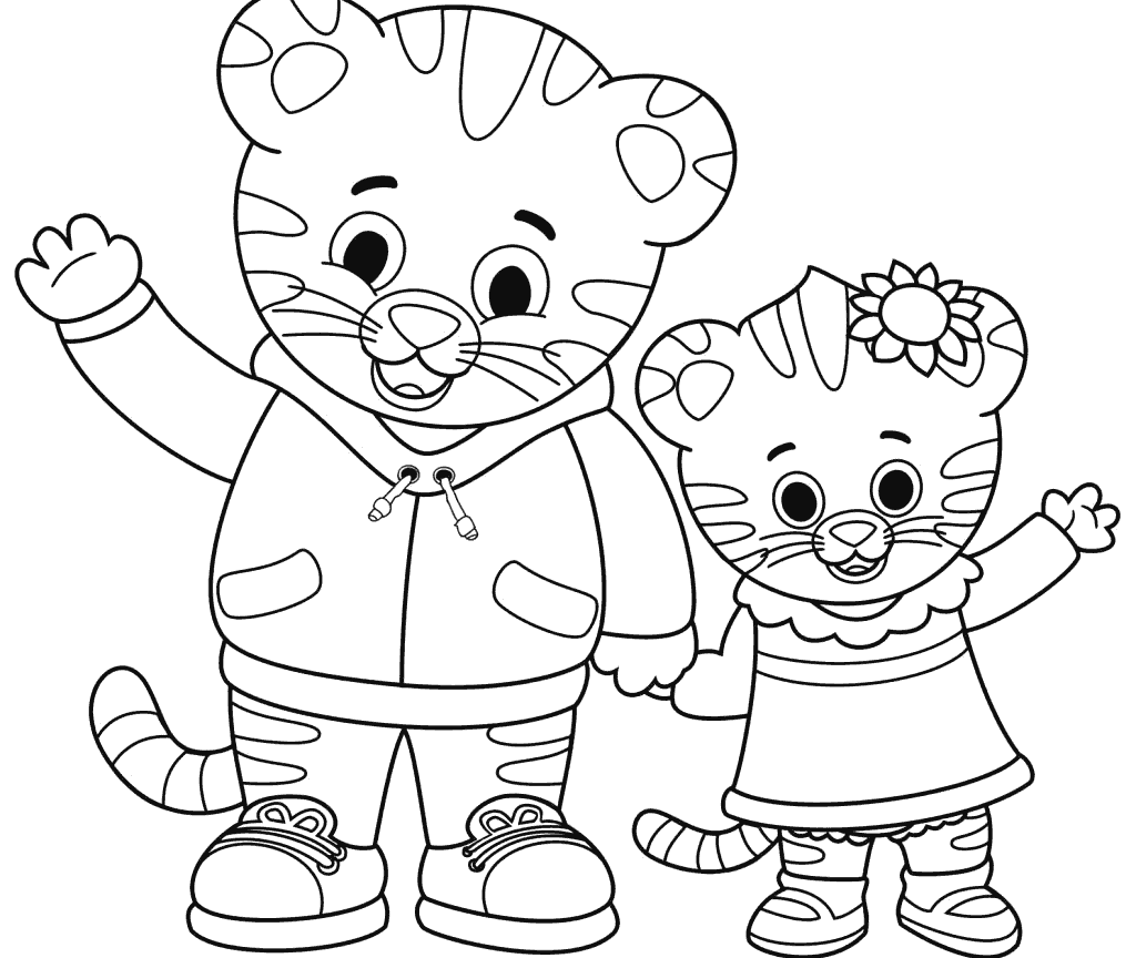 1024x864 20 Daniel Tiger Coloring Page Pages