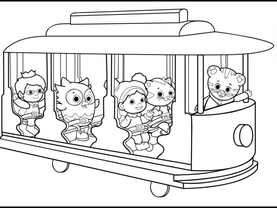 918x689 Daniel Tiger Coloring Sheets Teaching El Tigre