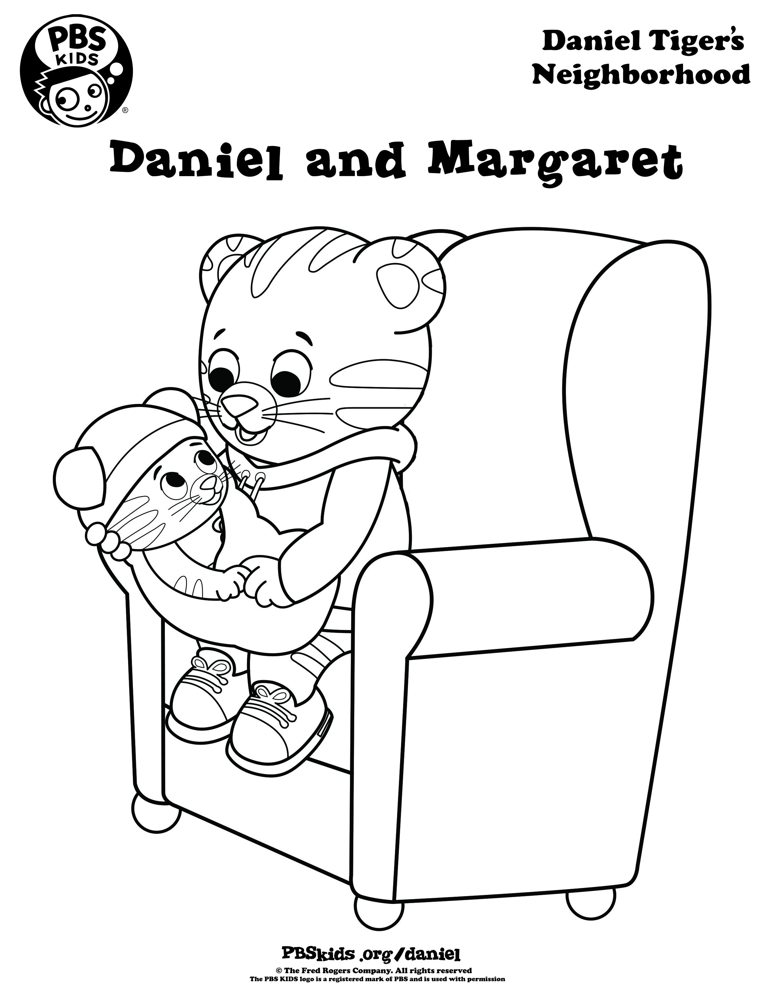 2550x3300 Coloring Daniel Tiger's Neighborhood Pbs Kids Pbs Coloring
