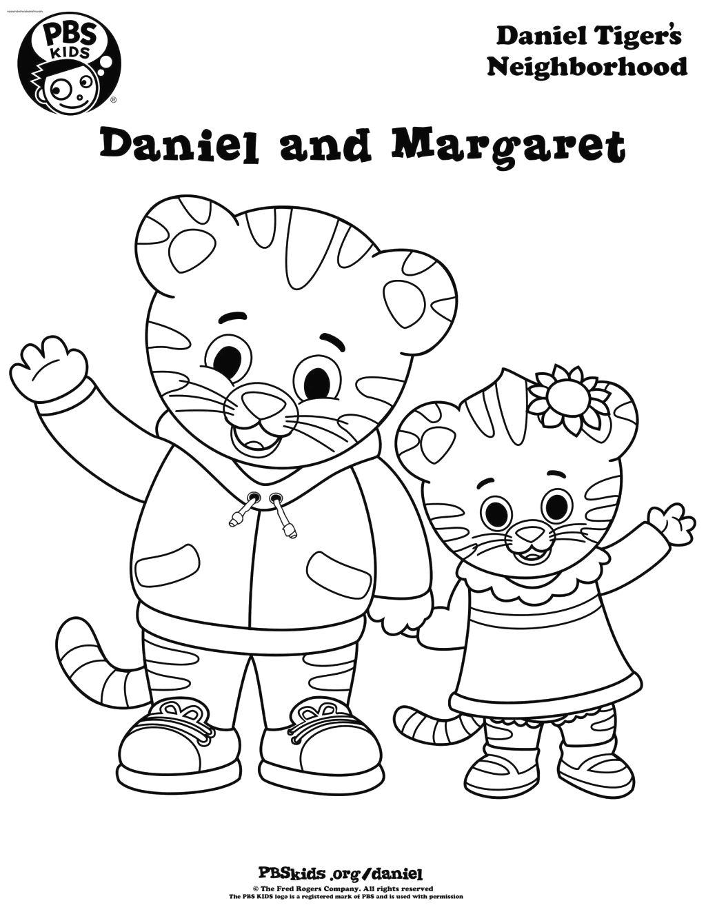 1024x1326 Daniel Tiger Coloring Pages