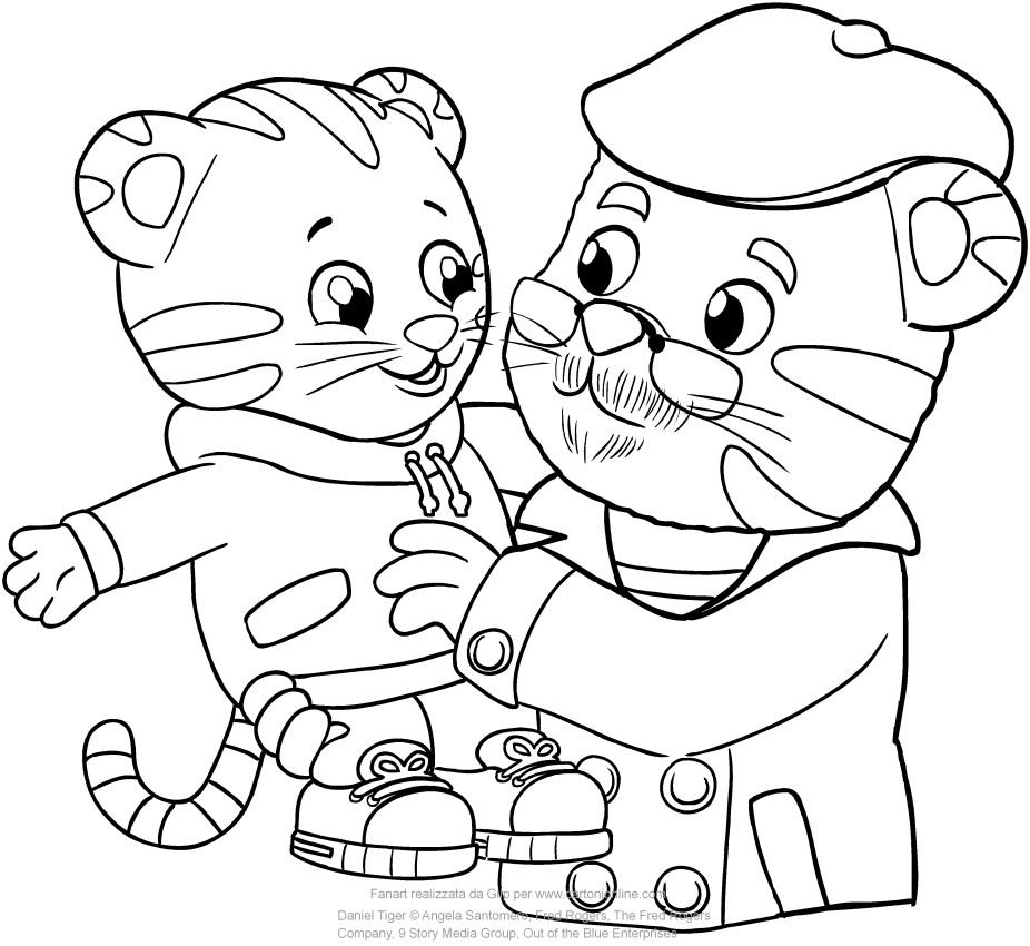 926x850 Daniel Tiger Coloring Pages Endear Printable Acpra