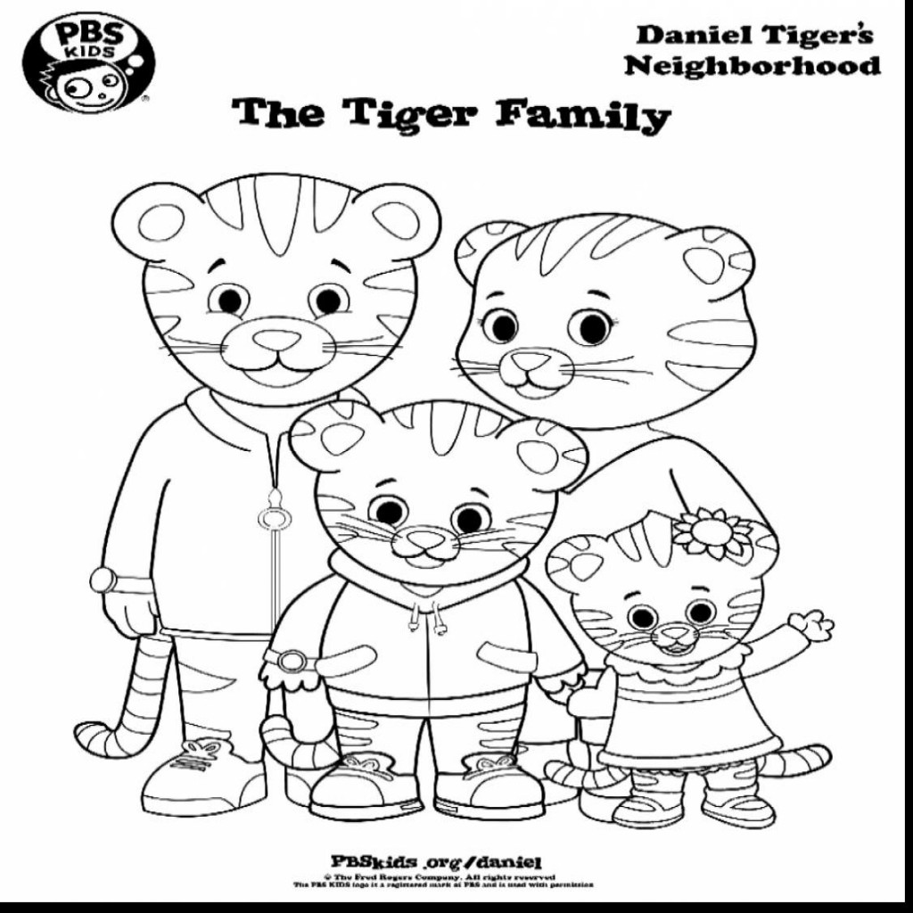 1024x1024 Daniel Tiger Coloring Page 18 Pages For Kids Beauteous