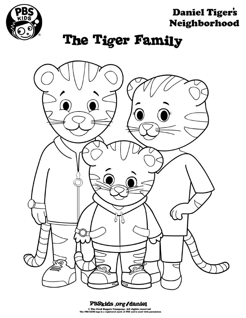 Has The Tiger Family Become A Part Of Your Family You Can Color 788x1018 Has The Tiger Family Become A Part Of Your Family You Can Color