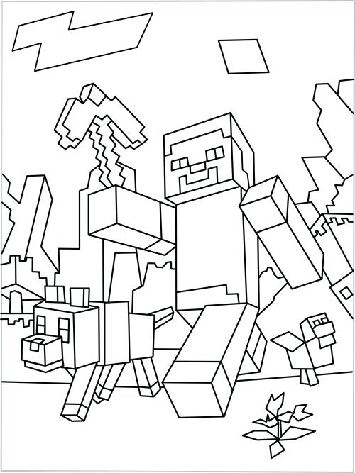 Coloring Pages Of Minecraft Coloring Pages Coloring Pages 500x667 Coloring Pages Of Minecraft Coloring Pages Coloring Pages