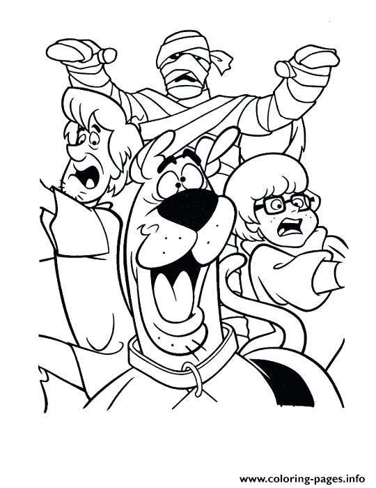 540x700 Mummy Chasing Them All Coloring Pages Printable Mummy Chasing Them