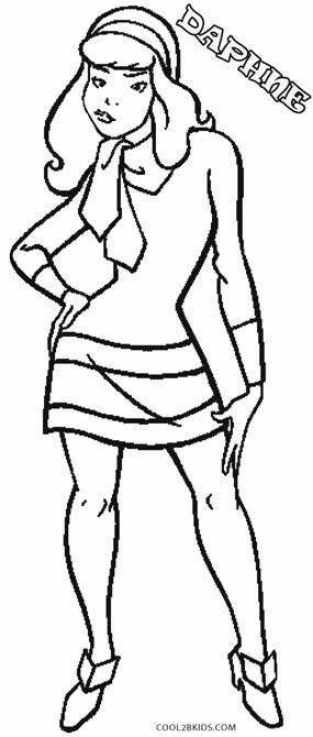 285x670 Scooby Doo Daphne Coloring Pages